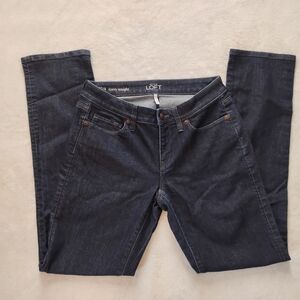 LOFT Women's Dark Blue Jeans Size 27/4